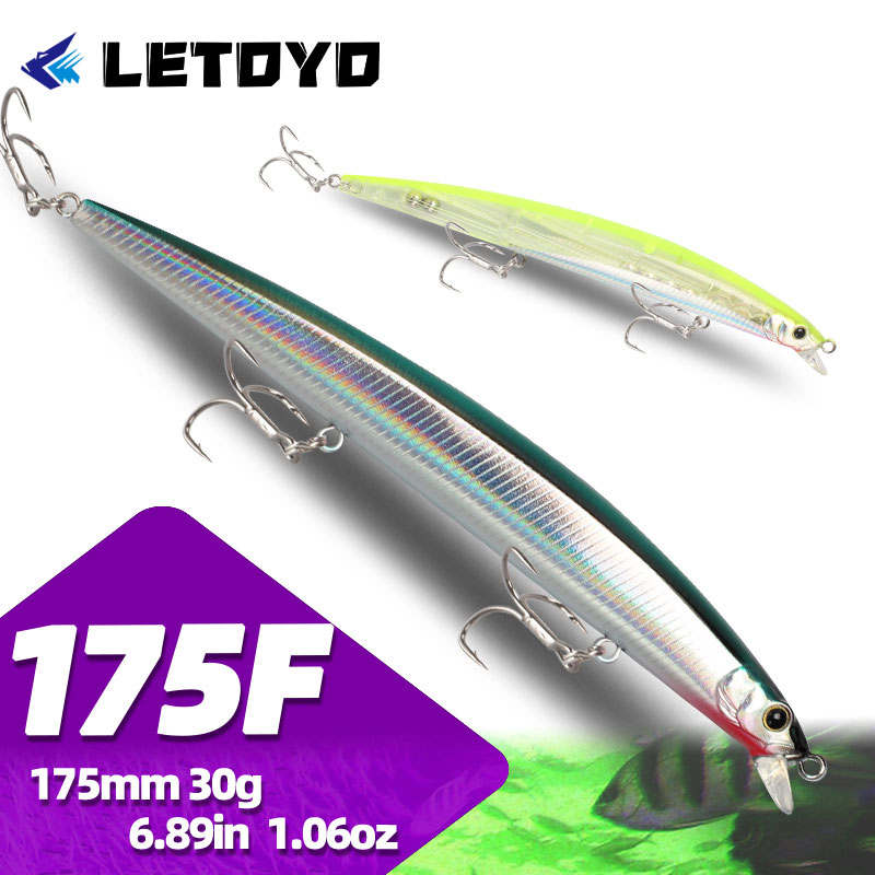 Fishing Lure Jerkbait - LETOYO 175mm 30g Isca Artificial Minnow