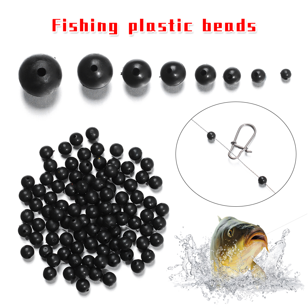 Fishing Lure Soft Plastic - 100 contas de pesca espaço rolha