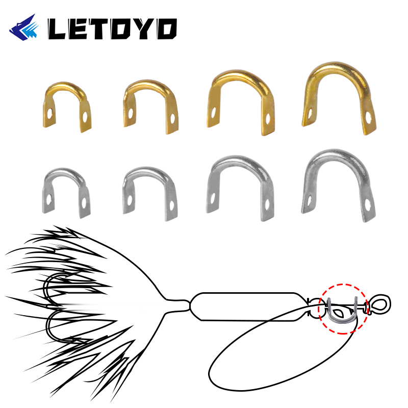 Letoyo 100 peças de presilhas  - Fishing Lure Spinner avaliação e preço