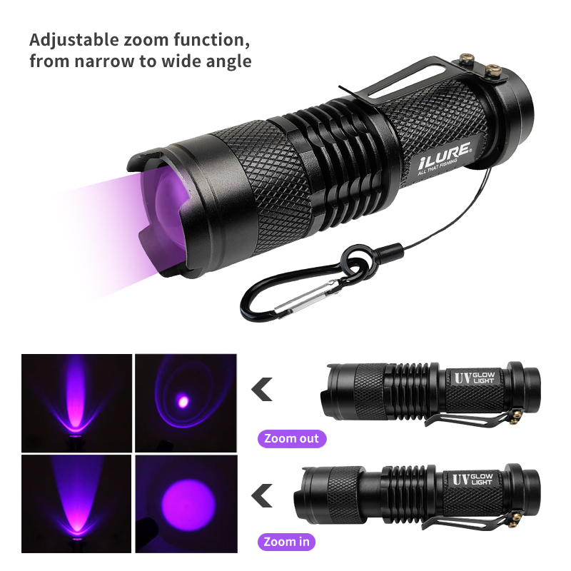 Mini lanterna uv 395nm, isca d - Fishing Lure Making Kit avaliação e preço