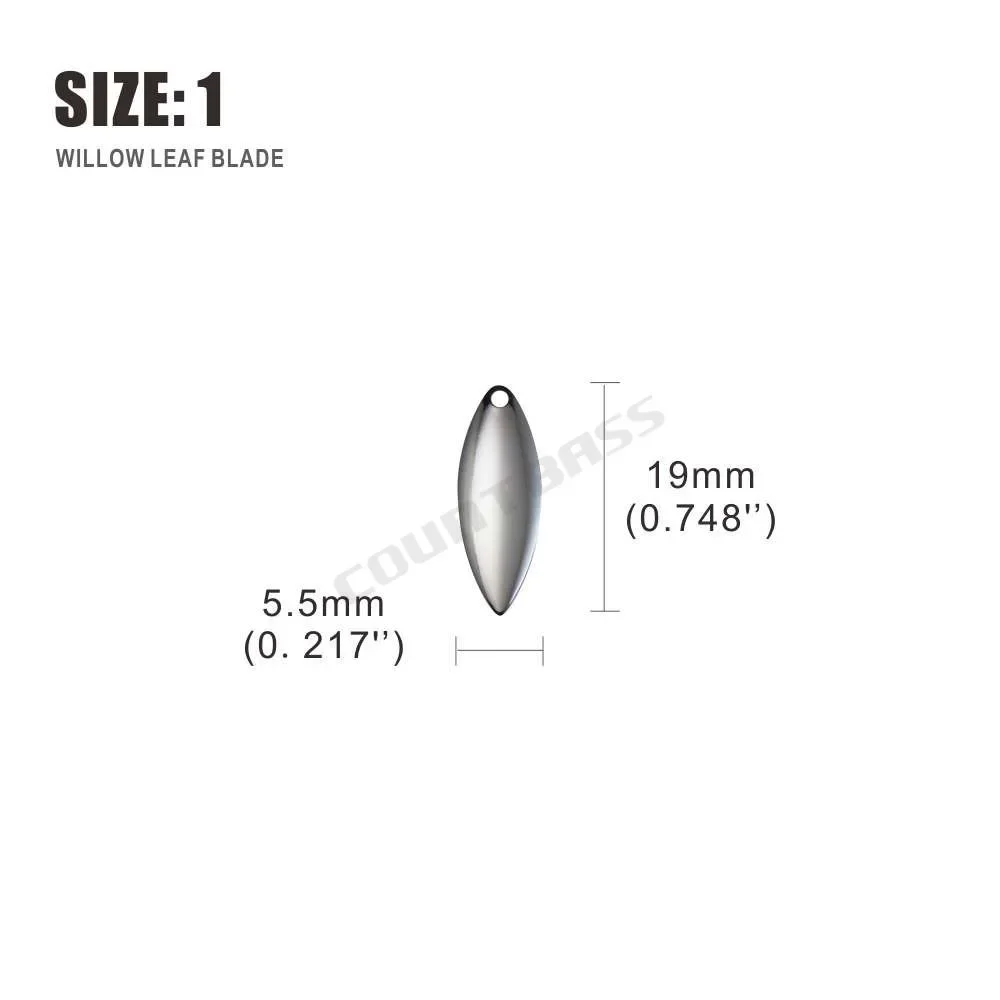 Countbass 50 peças tamanho 1-6 - Fishing Lure Blade Bait avaliação e preço